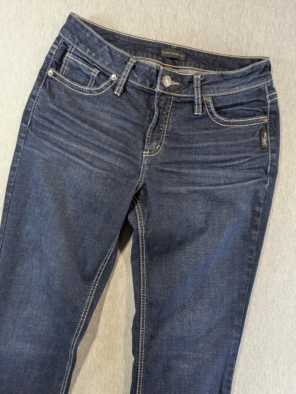 Silver Jeans Suki Slim Boot Women's 30 X 31 Dark Wash Blue